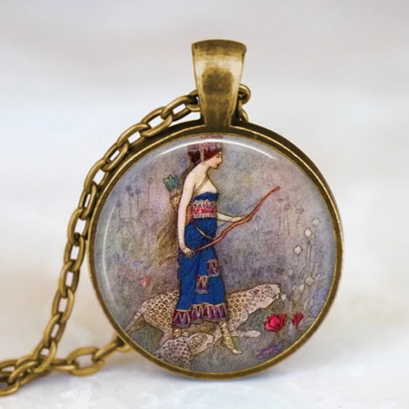 Арт деко сильное ожерелье для женщин стрельбы из лука женское украшение охоты в