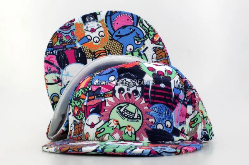 1pc/lot 2014 Hot Sale Set Unisex Cartoon BBOY Snapback Hip Hop Cap Baseball Skateboard Hat BQ8546 | Аксессуары для одежды