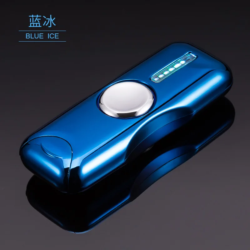 Пальчиковая игрушка гироскоп вспышка Tri-Spinner Электронная сигарета ручной Спиннер usb зарядка зажигалки без газа Зажигалка для сигар