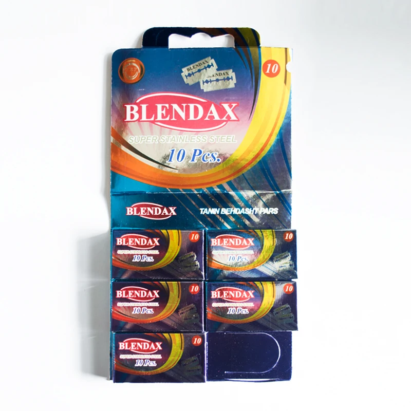 Lamina де barbear 50 pecas BLENDAX Лезвия Double Edge Мужчины Из Нержавеющей Стали Платиновый
