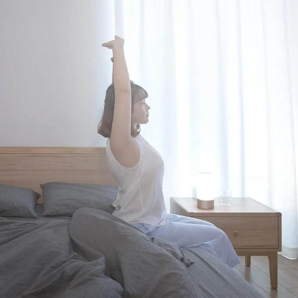 XIAOMI MIJIA прикроватная лампа MJCTD01YL умный светодиодный настольный светильник портативный настольный ночник для помещений спальня Bluetooth приложение сенсорное управление