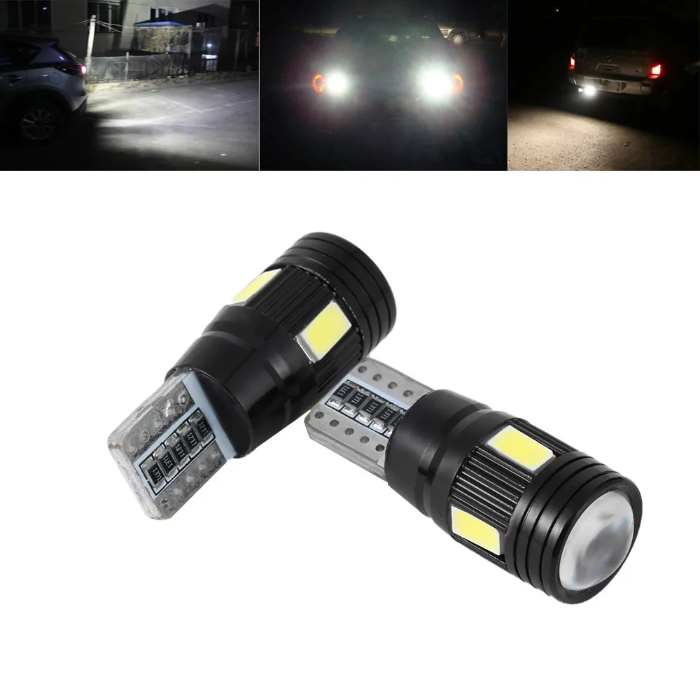 Новинка беласветодиодный Светодиодная лампа T10 6 SMD 5730 Canbus без ошибок