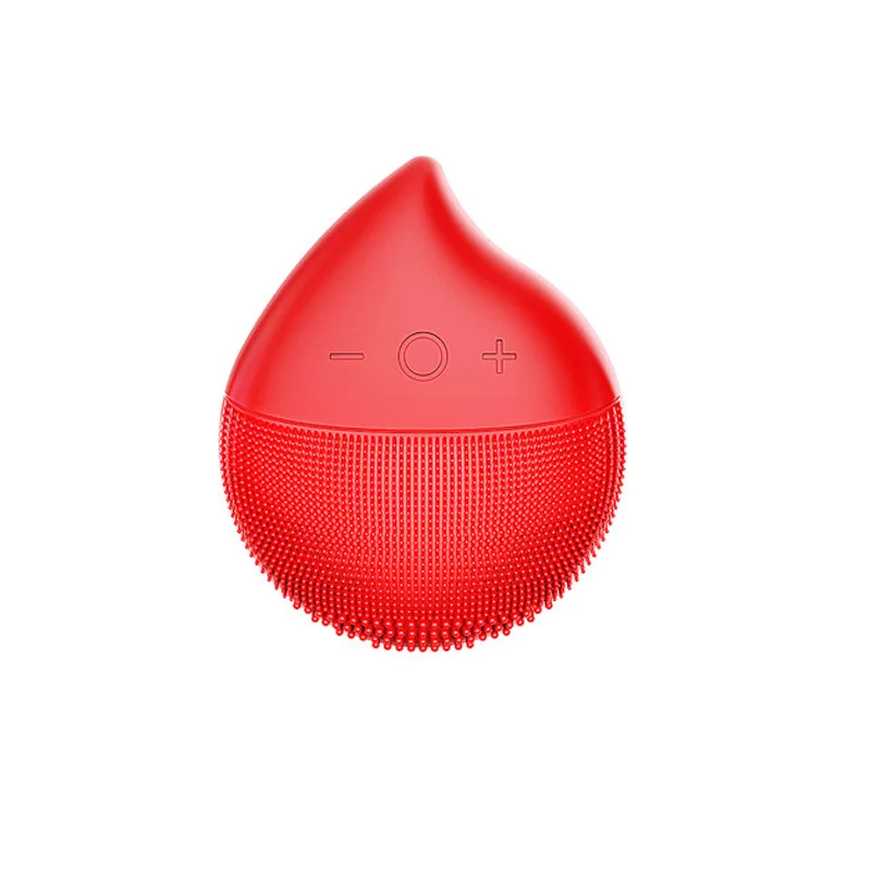 Red Прибор для очищения силикона Электрический моющий артефакт красный и синий свет физиотерапия черные точки очиститель перезаряжаемый - Цвет: Red
