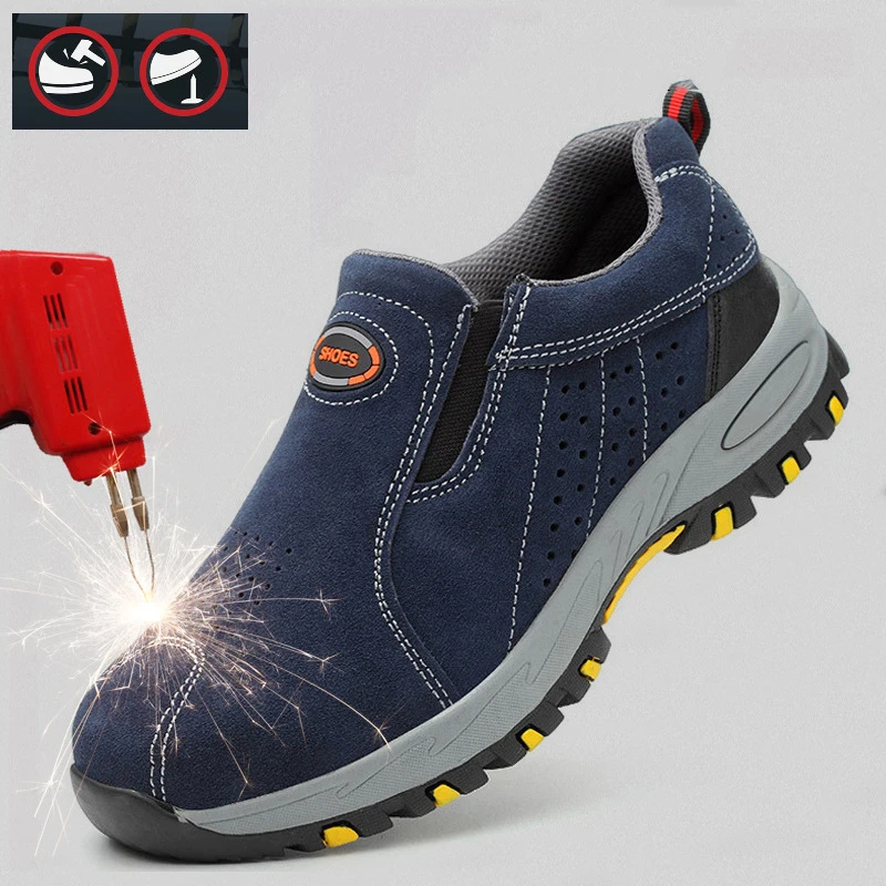 Security & Protection Workplace Safety Suppies Mens Safety Shoe Steel Toe Cap Male's Working Shoes Casual Sneakers 39