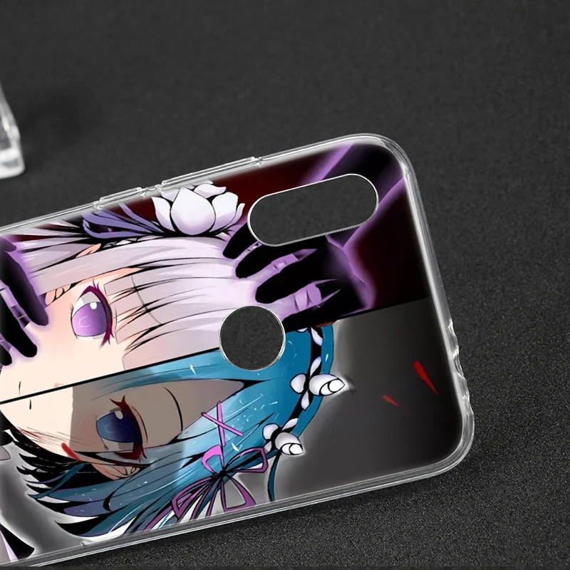 Аниме ReZERO Ram Rem Популярный силиконовый чехол для Xiaomi Redmi K20 7 7A 5 5Plus 6 6A S2 Note 8 7 6 5 Pro Модный чехол