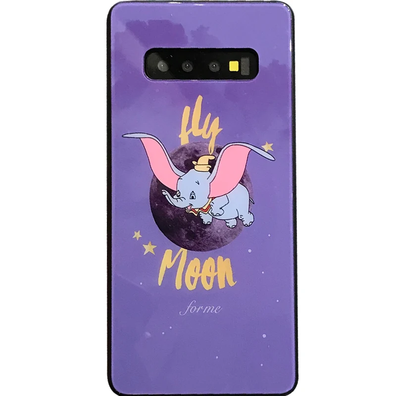 YHBBCASES мультяшный Забавный чехол для телефона Dumbo samsung Galaxy S10 S8 S9 Plus модные чехлы с