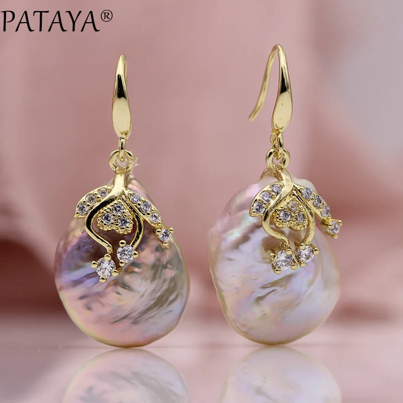 Женские серьги с пресноводным жемчугом круглые|earrings wedding jewelry|gold earings luxuryluxury earrings |