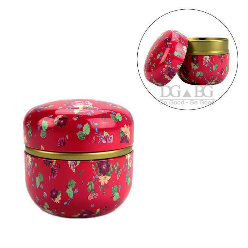 Красные цветочные кремационные урны для прах питомца мини Keepsake железная урна