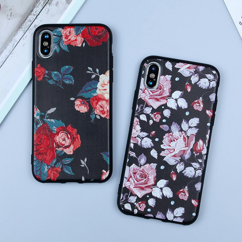 Для iphone 6s чехол милый 3D тиснение Мультфильм рисунком для iPhone Xs Max 7 8 плюс 5 5S SE 6