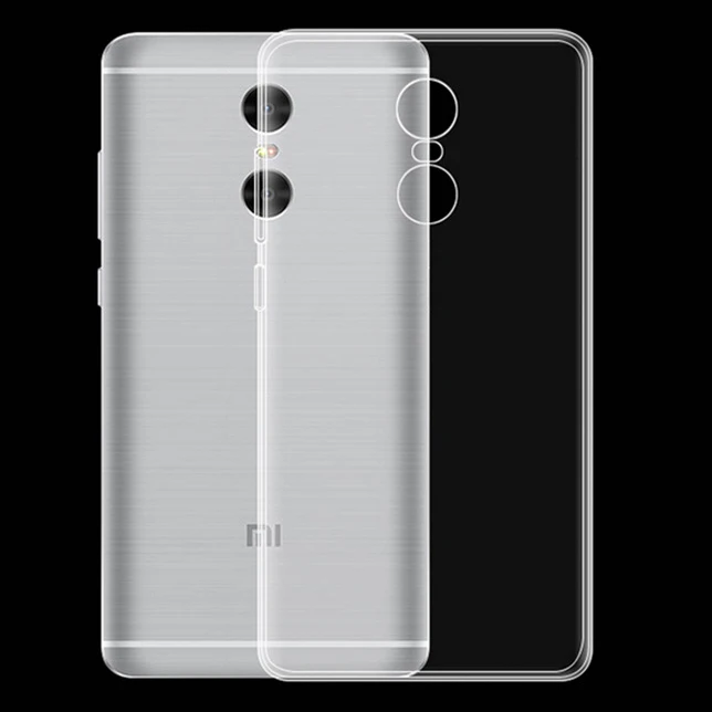 Прозрачный мягкий Ультратонкий чехол для Xiaomi Redmi Note 4X силиконовый защитный