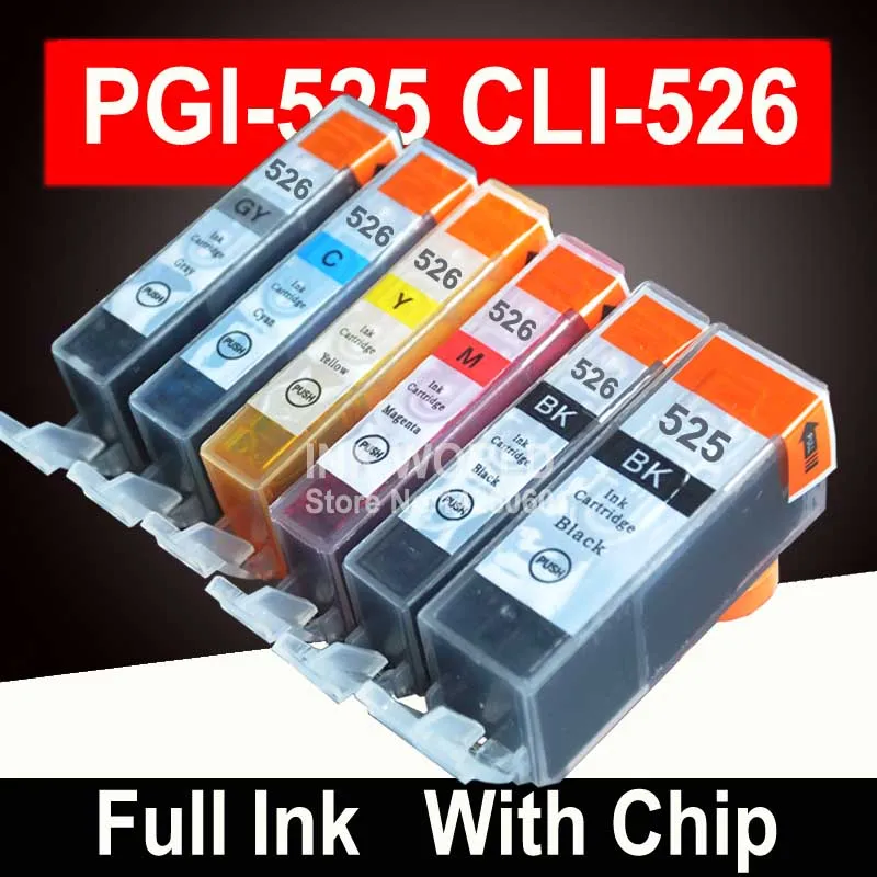 Для картриджа принтера Canon Pixma MG6250 PGI525 6C|Чернильные картриджи| |