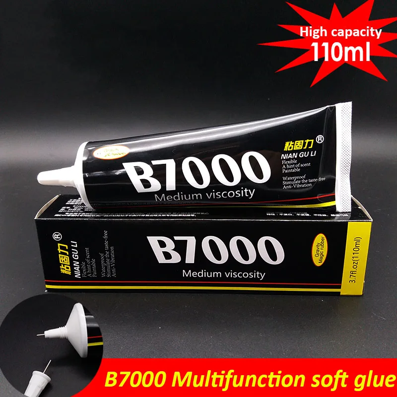 B7000 многоцелевой клей ювелирные изделия Стразы DIY телефон экран стекло эпоксидная смола супер жидкий мягкий клей B-7000 гель для ногтей