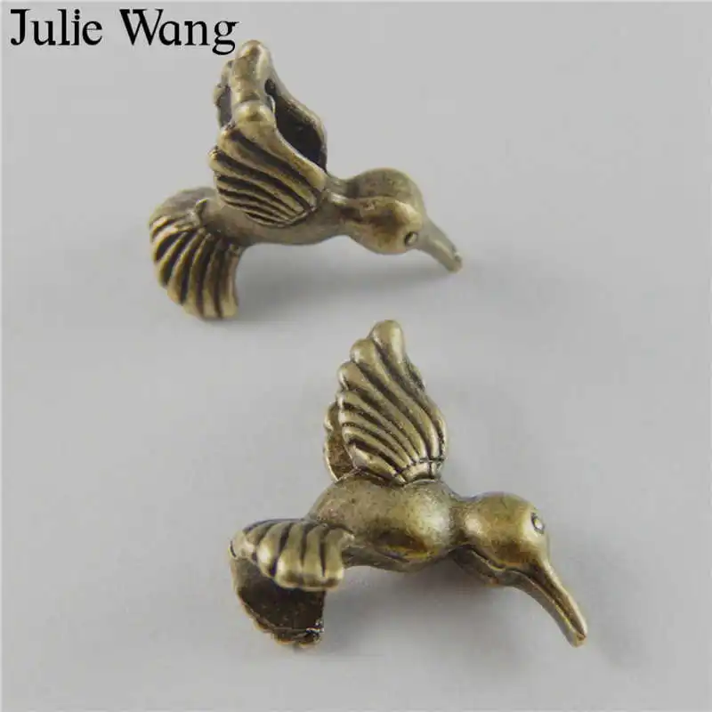 Julie Wang 15 шт. Летающие птицы сплав искусственные подвески серьги ожерелье