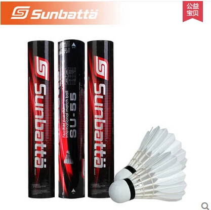 

2019 Hot Selling 100% Original Top Quality Sunbatta shuttlecock Su-55 Badminton Shuttlecock