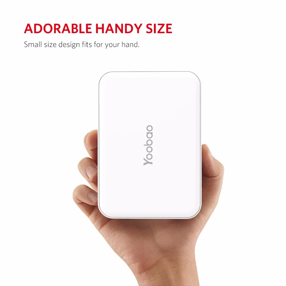 Yoobao M5 10000 мА/ч два USB выхода аварийный Мощность банк Портативное мобильное
