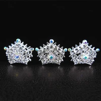 12 pcs starburst crown bridal wedding prom shiny crystal rhinestone hair pins hair accessory