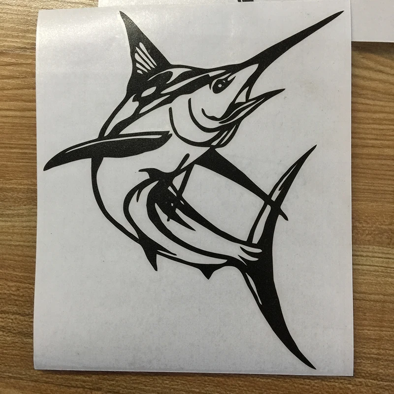 2017 Горячая Распродажа крутая графика Марлин Рыба Рыбалка автомобиль окно