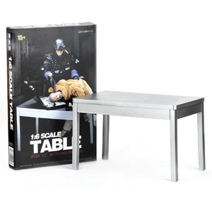Демонстрация серебряного стола в масштабе 16 для экшн-фигурки 12 дюймов