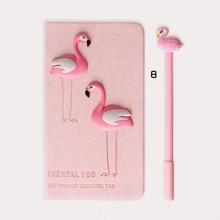 012-8 Two Birds Креативный мультяшный Аниме Фигурка Хаяо Миядзаки Тоторо светодиодный светильник Деревянный блокнот дневник ручная книга подарок на день рождения - Цвет: 012-8 Two Birds