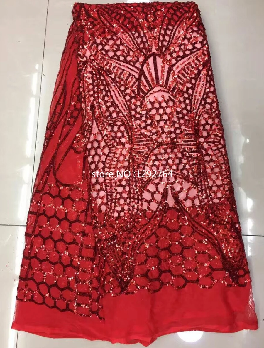 Африканский кружевной тюль с пайетками Горячая новинка 2016 цвет черный гипюр