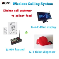 restaurant wireless led queue display queue management number waiting system for post office