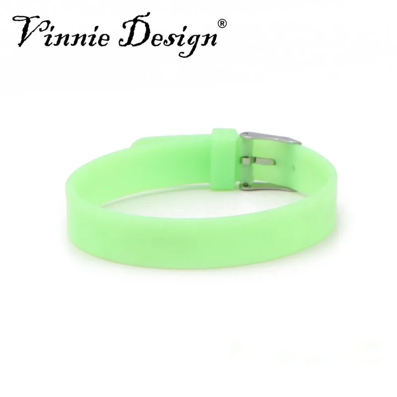 Модный силиконовый браслет Vinnie Design 10 мм резиновые браслеты из силикагеля