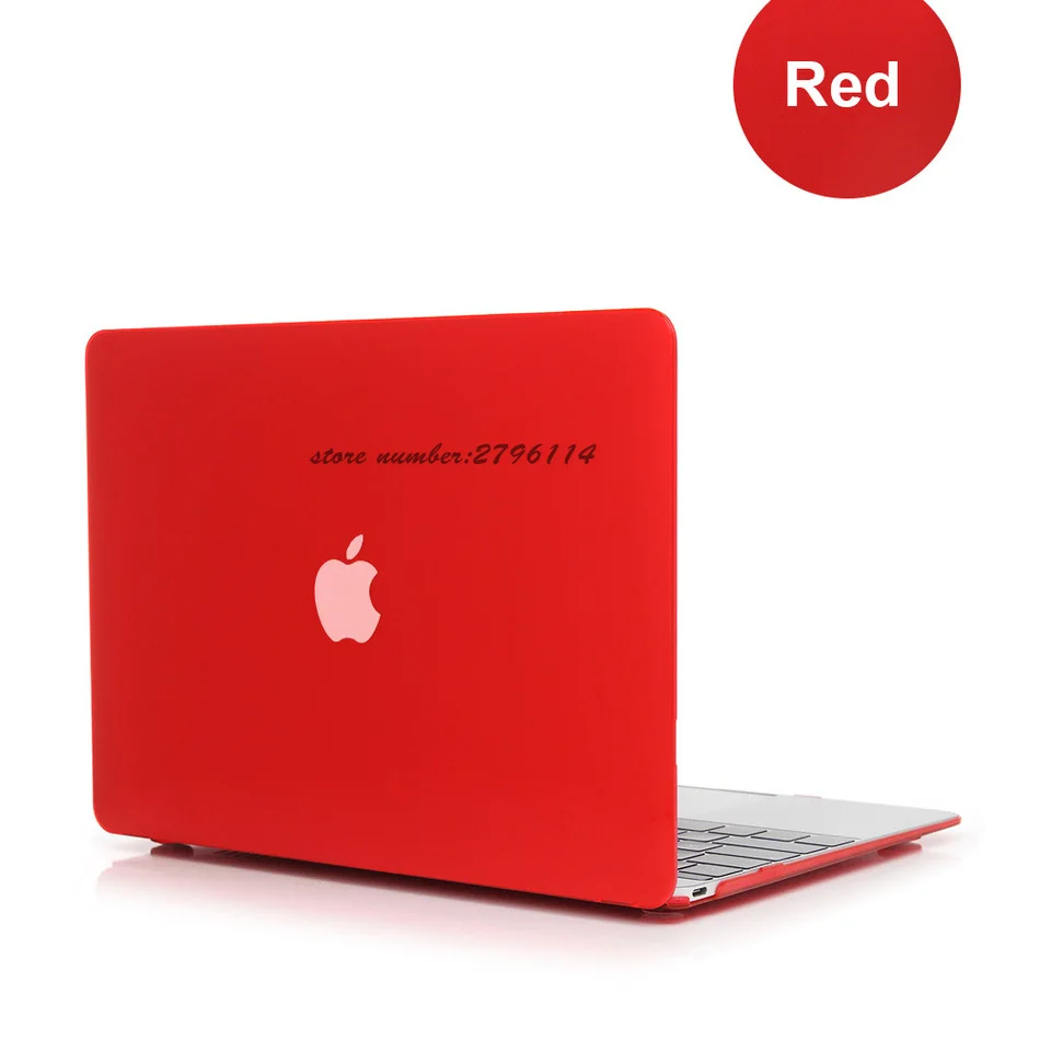 Горячий красный Кристальный чехол для Apple Macbook Air Pro Retina 11 12 13 15 ноутбука сумка Mac book