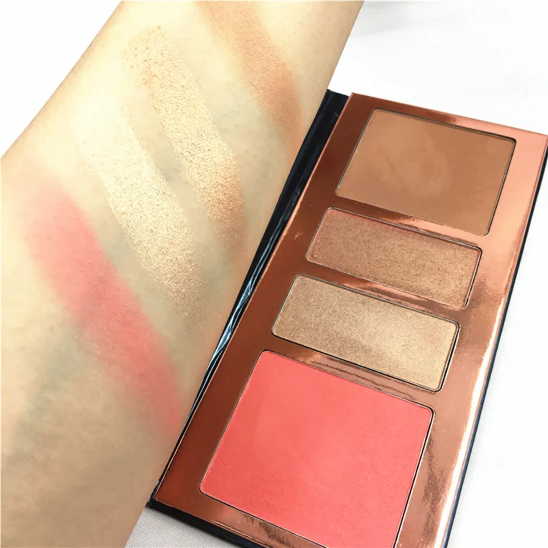 2017Beauty Glazed kylighter Eyeshadow Palette Glitter Diamond Pigment Shimmer Eye Shadow Koko Kollection Highlighter |