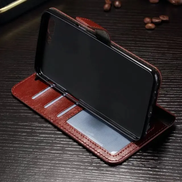 100pcs/lot Crazy Horse Leather Stand PU+TPU Cover Case with card slot For Oneplus 5 5.5''/ One plus 3T | Мобильные телефоны