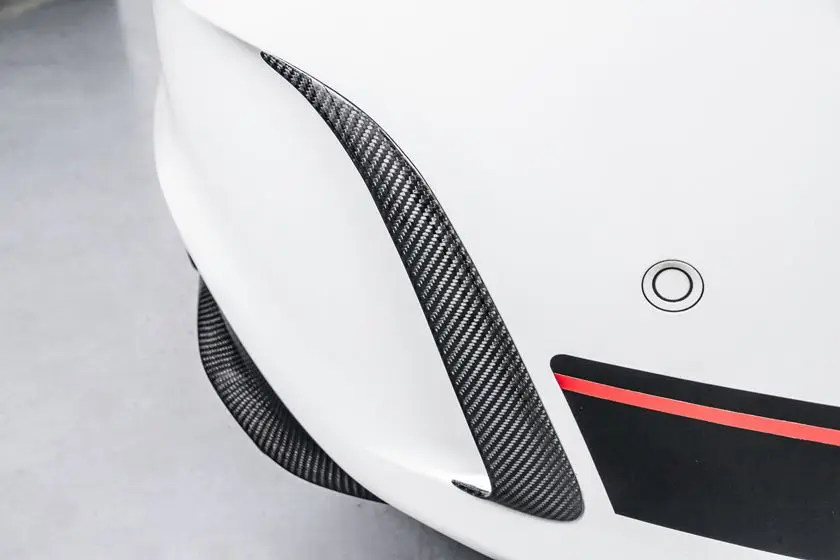 W117 AMG &amp CLA45 Стайлинг автомобиля натуральное углеродное волокно задний бампер Canard