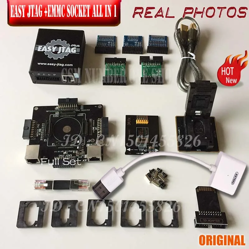 EASYJTAG AND 7 IN 1 Новая версия Полный комплект легкий Jtag plus коробка Easy-Jtag plus коробка+ EMATE PRO EMMC разъем для htc/huawei/LG/Motorola/samsung/SONY - Цвет: EASYJTAG AND 7 IN 1