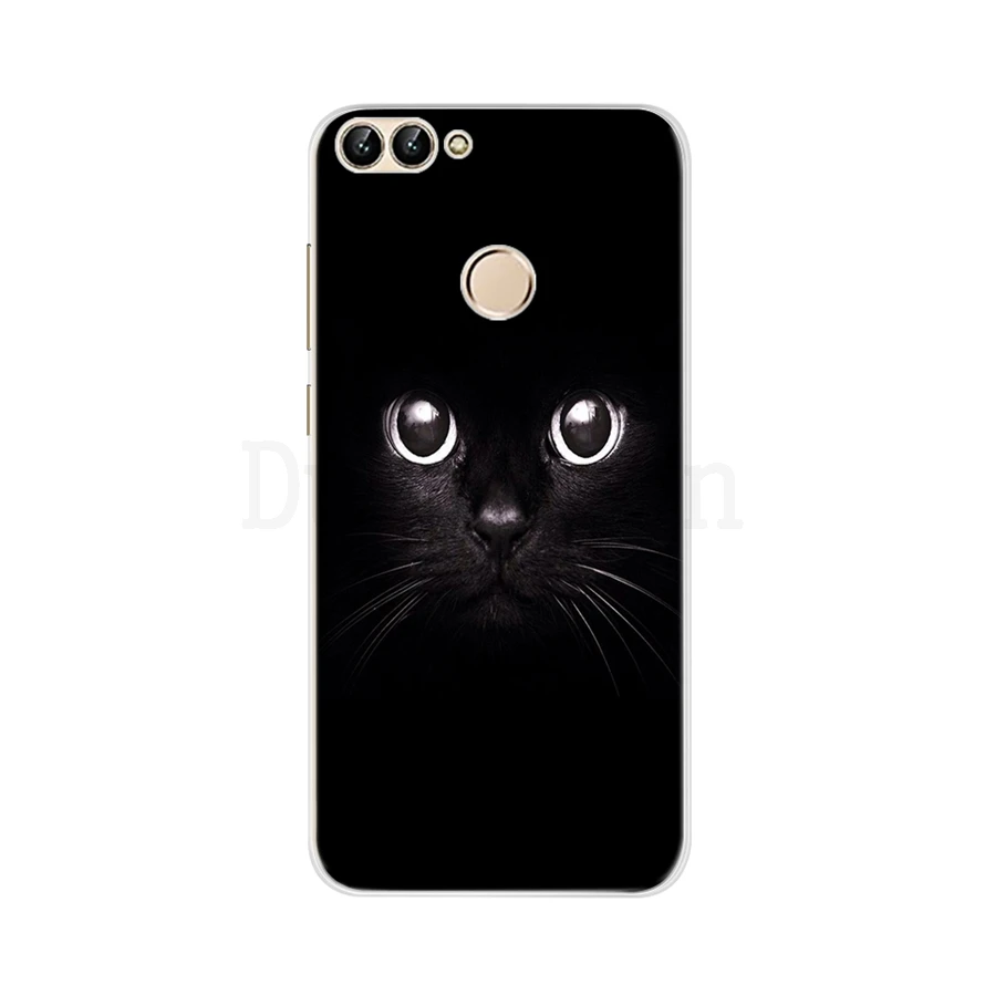Абрикосовый Для Fundas huawei P, умный чехол, силиконовый 3D, мягкий, симпатичный, из ТПУ, с рисунком, прозрачный чехол на заднюю панель телефона s для huawei P Smart Plus, чехол FIG-LX1 - Цвет: Абрикосовый