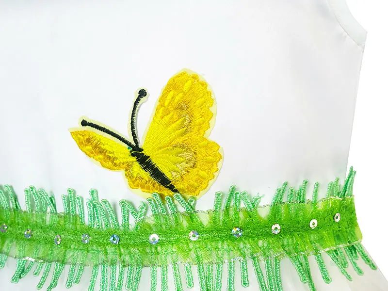 Sunny Fashion платья для девочек новогодние костюмы Бабочка Вечеринка день рождения