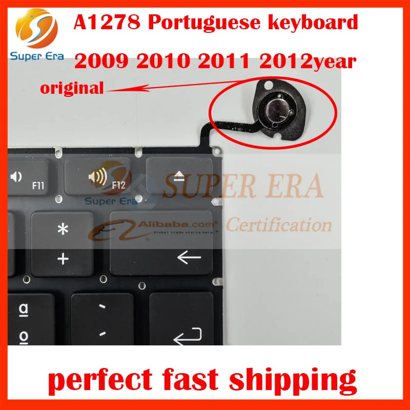 5pcs/lot A1278 PO PT layout keyboard for macbook pro 13.3'' Portuguese clavier without backlight 2009 2010 2011 2012 | Компьютеры