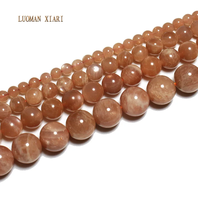 LUOMAN XIARI натуральные AAA + круглые бусины из драгоценных камней материал для