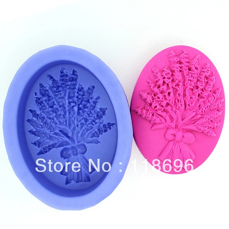 

Free shipping lavender silicon soap mold Cake decoration mold Cake mold manual soap mold NO.SO-026