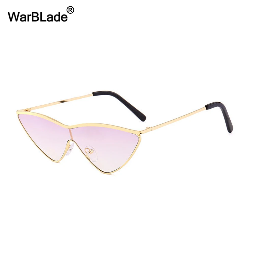 Sexy Cat Eye Sunglasses Women Eyewear Metal Frame Triangle Vintage Shades Sun Glasses Female UV400 2018 WarBLade | Аксессуары для