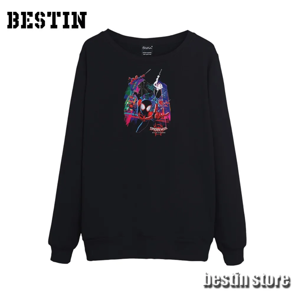 Bestin новый фильм человек паук в Паук стих хлопковая футболка/толстовка/толстовки