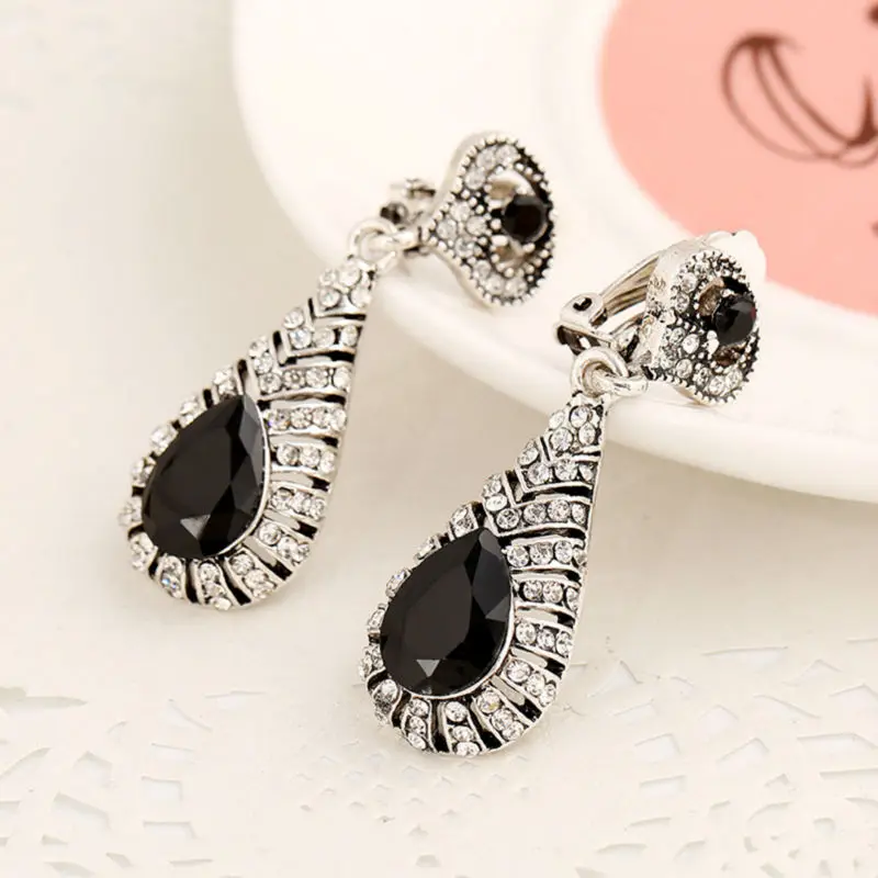 Женские серьги-клипсы без отверстий ювелирные изделия из искусственной смолы с