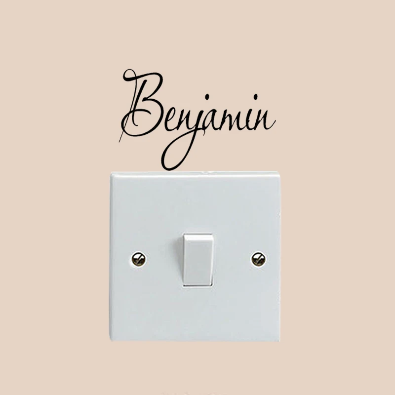 

Benjamin Boys Room Vinyl Home Wall Light Siwtch Stickers Decals A1510