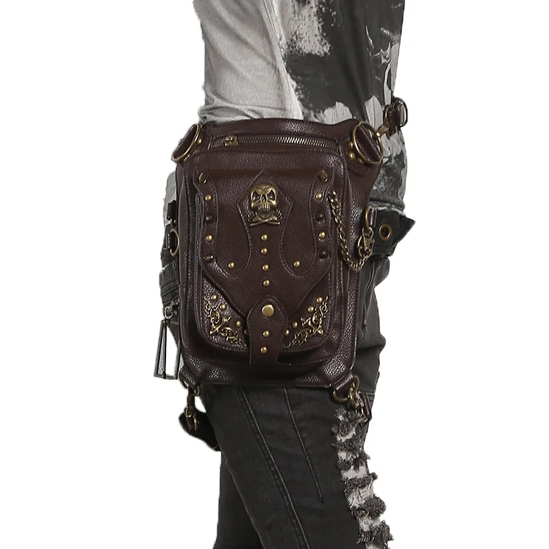 Norbinus модная Женская поясная сумка с черепом в стиле панк рок женская через плечо