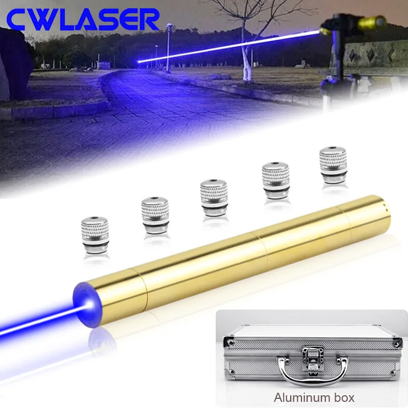 Лазерная указка CWLASER 10000 20000 м реальная мощность 1500 МВт 5000 450 нм фокусируемая