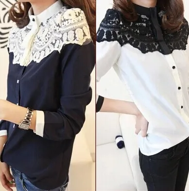 Рубашка женская формальная с длинным рукавом из хлопка 2014го|chiffon shirt tops|chiffon shirtshirt