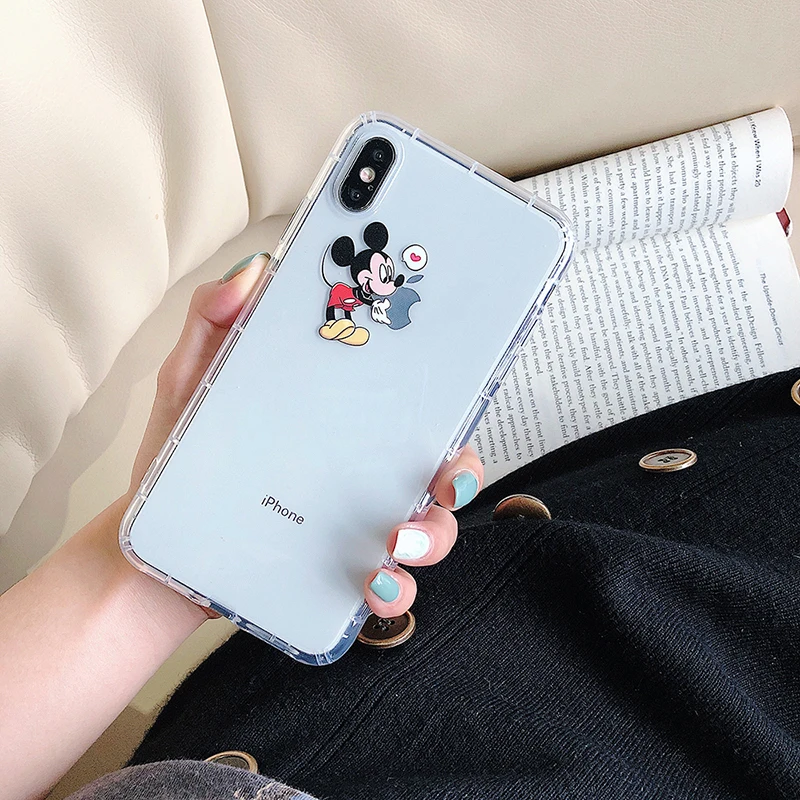 BXE mouse чехол для телефона для Apple iPhone X Xs Max XR 6 6s 7 8 Plus чехол для iPhone 6+ 7+ 6 X s Мягкий ТПУ силиконовый бампер задняя крышка