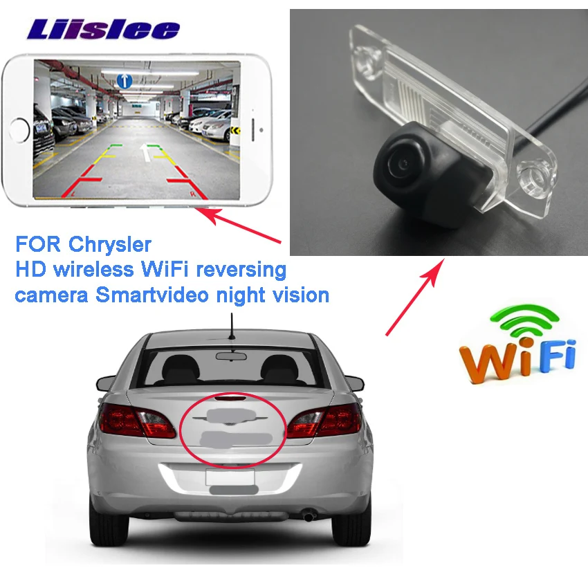 LiisLee Автомобильная камера заднего вида wifi для Chrysler Sebring 300C Lancia Thema Беспроводная