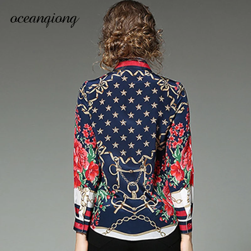 Рубашка женская с длинным рукавом и отложным воротником|ladies shirts|floral shirt womenwomen blouse