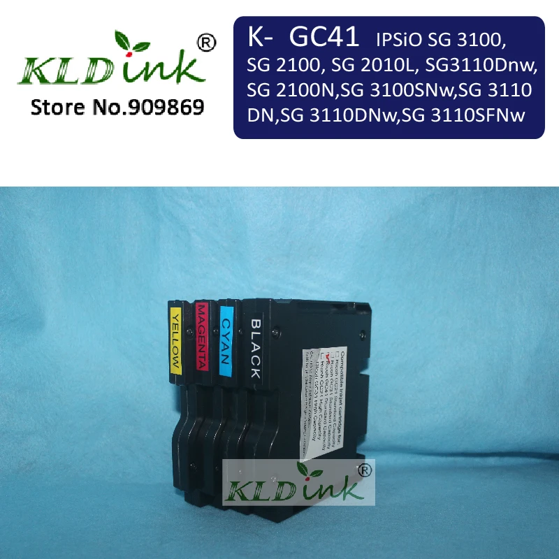 GC41K GC41C GC41M GC41Y GELJET (пигмент) чернильный картридж для IPSIO SG 3100 | Компьютеры и офис