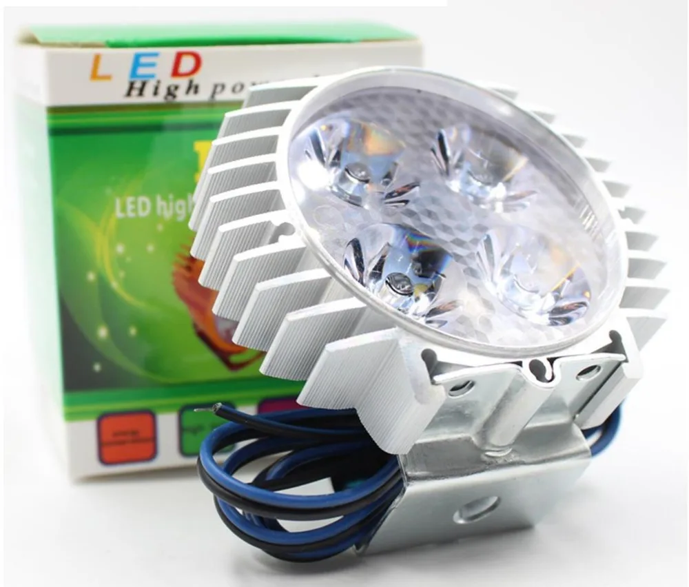 2 шт. Универсальный мотоцикл светодиодные фары зеркало пятно света прожектор