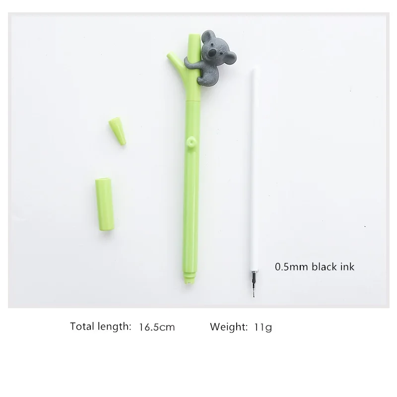35 шт./лот милые гелевые ручки с мишками коала для письма черная ручка героями