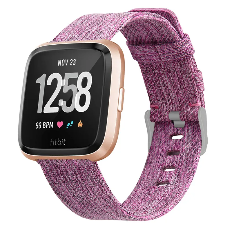 10 Fitbit Versa, ремешок для Fitbit Versa, 2 ремешка, браслет, холст, дышащий, сменный Браслет для Fitbit Versa Lite 64001 - Цвет ремешка: 10